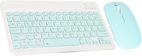 Yunseity 10"-es ultravékony Bluetooth billentyűzet és egér szett tabletekhez - Zöld 6