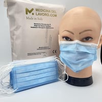 Olasz gyártmányú Type IIR sebészeti maszk CE tanúsítvánnyal, 200 db 3