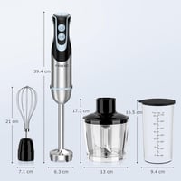 FRESKO 1000W-os Kézi Mixer 12 Sebességgel, 4 az 1-ben Funkció (Újracsomagolt) 9
