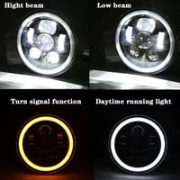 SKUNTUGUANG 7 Inch Harley Daymaker LED fényszóró + 4,5 Inch ködlámpa szett 5