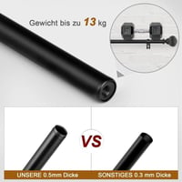 Kihúzható fekete függönyrúd 120-240 cm, 16 mm átmérő 2