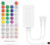 BTF-LIGHTING WS2812B RGB LED Bluetooth Vezérlő - Zene Szinkronizáló, Időzíthető, Távirányítós, 600 Pixeles Címezhető LED Szalag Vezérlő iOS/ 1