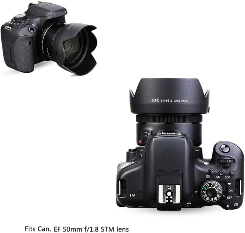 Canon EF 50mm f/1.8 STM objektívhez napellenző és UV szűrő szett, ES-68 helyettesítő