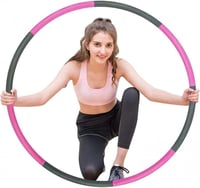 Dream Loom szétszedhető súlyozott hullahoppkarika felnőtteknek - Profi zsírégető edzőeszköz 1
