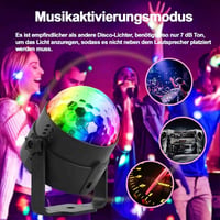 SEBRUANC LED Diszkógömb szett - Zenére mozgó, RGB fényjáték, távirányítóval (2 db) 2