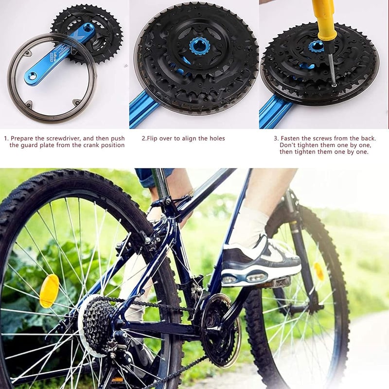 Fekete MTB láncvédő burkolat 42-44 fogú lánckerékhez