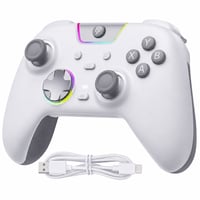 Controller Wireless EasySMX X05 Pro – Alb — defect, funcționează parțial: trăgaciul din dreapta spate nu merge (stare: vezi a doua poză) 1