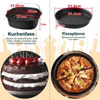 COSORI és Cecotec XXL légkeveréses sütő kiegészítő szett 12 db-os, 22 cm-es 4