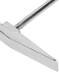 HERCHR Acél Ékszerkészítő Kalapács 150x62,8mm - Ergonomikus Fémformázó Szerszám Órásoknak, Ékszerészeknek, DIY Kézműveseknek, Ezüst Színű, 3 8