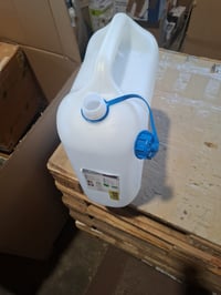 hünersdorff ECO kanister na vodu 22 l, biela, s bezpečnostným uzáverom – chýba výtoková trubica (produkt skladovej klasifikácie) (stav: pozri 2. obrázok) 2