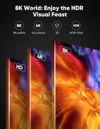 Snowkids 8K Ultra HD HDMI kábel, 2 méter, 60Hz 3