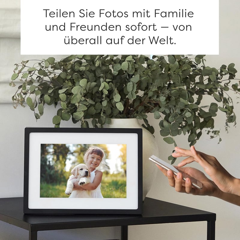 Skylight Frame 10" WiFi Digitális Képkeret - Érintőképernyős, Fotók Küldése E-mailben vagy Applikációval, Felhő Tárhely, Ajándéknak Ideális