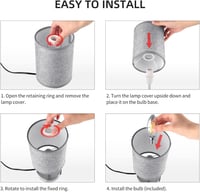 ShuBel érintős éjjeli lámpa szett: 2 db USB-s, fényerőszabályozós LED asztali lámpa, szürke 7