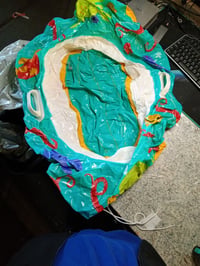 Barcă gonflabilă pentru copii Bestway Happy Crustacean Junior, 119 x 79 cm, cu model de animale marine, pentru piscină și plajă, utilizată 2