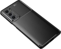 Motorola G200 5G szénszálas, ütésálló tok - koromfekete 1