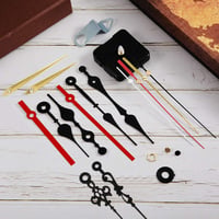 Óraszerkezet Szett - 6 db Kvarc Óramű Különböző Mutatókkal, Falióra Készítéshez, Csendes Működés, 13 mm Tengelyhossz - 13 mm/ 0.5 Inches 7