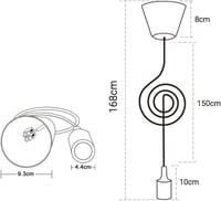 Sárga állítható magasságú modern függőlámpa konyhába, étkezőbe - ENUOTEK 8