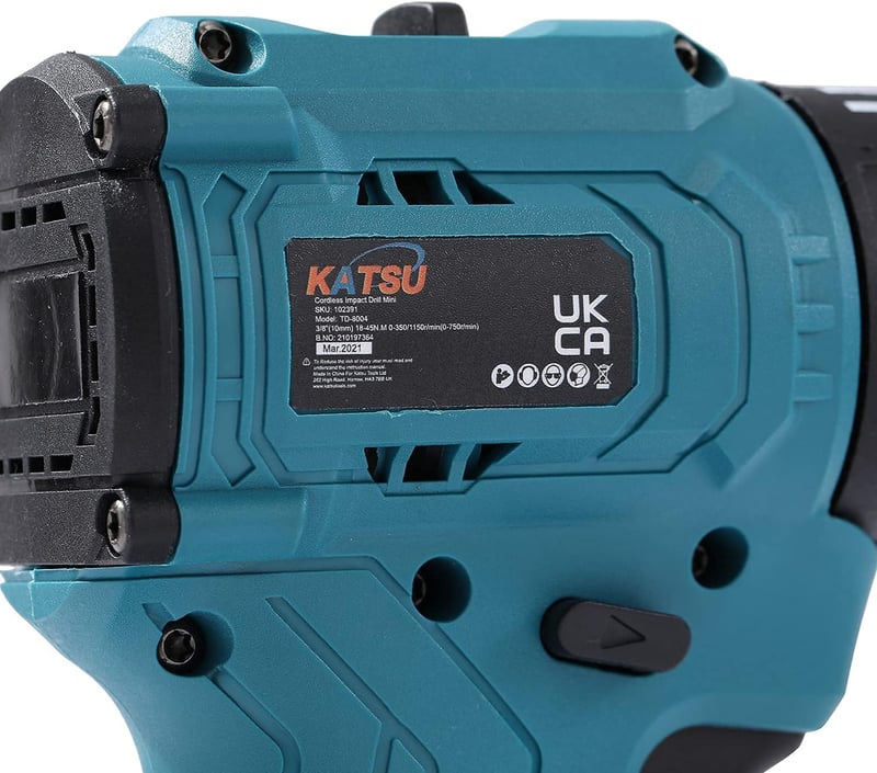 KATSU FIT-BAT 21V Akkus Ütvefúró-csavarozó, Kefe Nélküli Motor, LED Lámpa (Csak Géptest)
