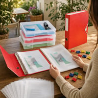 Set Organizare Documente: Biblioraft A4 + 22 folii + dosar + 12 clipsuri + 3 cutii 10L 1