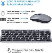 Cimetech Vezeték Nélküli Spanyol Billentyűzet és Egér Szett Windows PC-hez 4