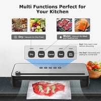 Bonsenkitchen VS3802 Fekete Vákuumfóliázó Gép Sous Vide-hoz, Vágóval és Kiegészítőkkel 3