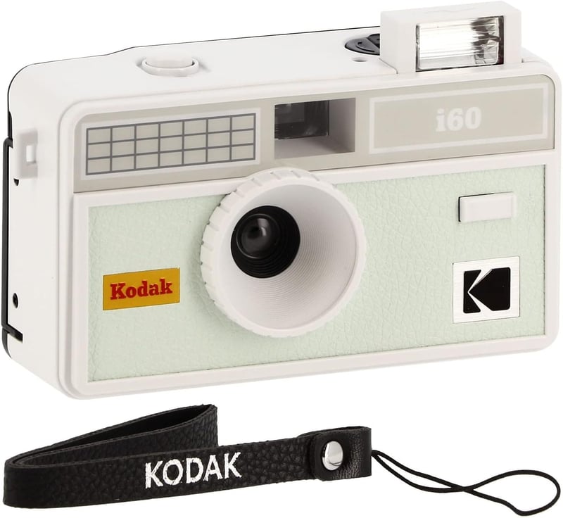 Kodak i60 újrahasználható retro fényképezőgép, beépített vakuval - zöld