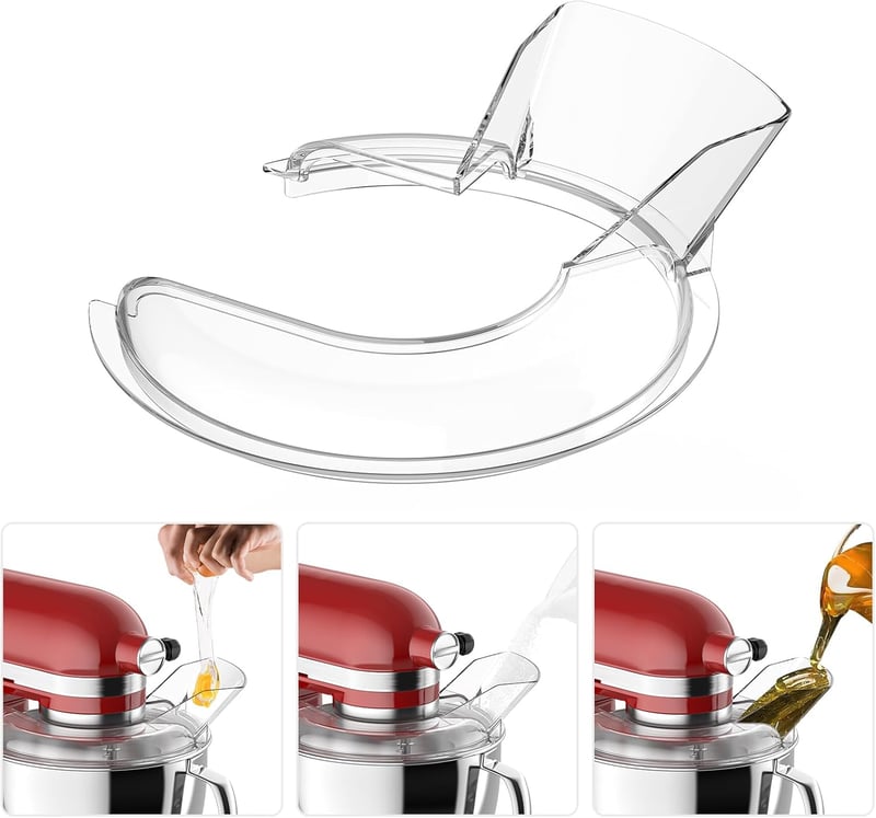 KitchenAid robotgéphez kiöntésvédő fedél, 4,5-5 literes keverőtálhoz, átlátszó