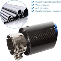 Akrapovic 54mm-es rozsdamentes acél és karbon kipufogóvég, 2,1"-3,5" átmérő 4
