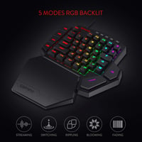 Redragon K585 DITI RGB Egykezes Mechanikus Gamer Billentyűzet, Barna Kapcsolók 4