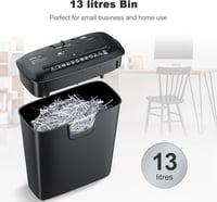 Bonsaii 8 lapos iratmegsemmisítő otthonra és irodába, CD/bankkártya aprító 5