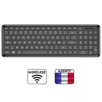 NEWWAY Vezeték Nélküli Billentyűzet és Egér Szett - Fekete, USB és WiFi Csatlakozás, Hordozható, PC Kompatibilis, ON-KM01F Modell 2