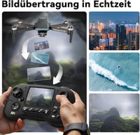 Toladrone TD31LCD Drón Beépített LCD Kijelzős Távirányítóval - Kefenélküli Motorral, Állítható Kamerával, Valós Idejű Képátvitellel, Kezdőkn 3