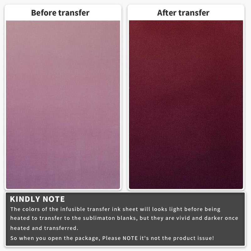 Shadow Color Infusion Szublimációs Tinta Szett 8db Papírral Hőpréshez - Fehér