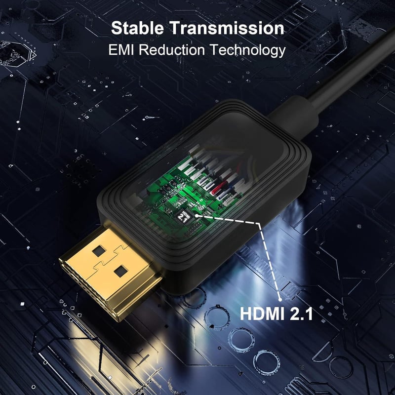 Ugreen 8K HDMI 2.1 Kábel 7.5m, 48Gbps, HDR, eARC - Bontott