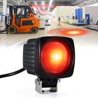 Dinfu 10W LED Piros Targonca Figyelmeztető Fény 12-100V - Raktári Biztonsági Lámpa Gyalogos Zónákhoz, CREE Chippel, Egyszerű Szereléssel 1