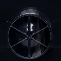 STERR Nero 100 mm-es halk fürdőszobai ventilátor - Erős légkivezető 4