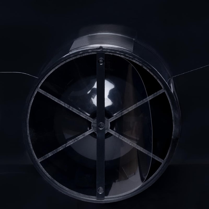 STERR Nero 100 mm-es halk fürdőszobai ventilátor - Erős légkivezető