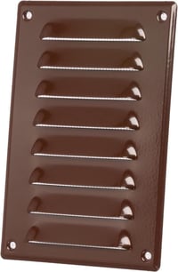 Barna Fém Szellőzőrács Rovarvédővel 140x190mm - Univerzális Szerelhetőség 3