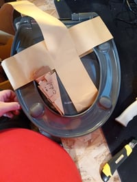 Capac WC oval Schütte cu închidere lentă (Soft-Close), antracit, duroplast, 200 kg, montaj prin plăcuțe adezive (DIY) — elemente de fixare lipsă (stare: vezi a 2-a imagine) 2