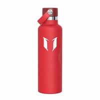 Super Sparrow FlipFlow rozsdamentes acél termosz kulacs 750 ml, piros — szívószálak nélkül, oldalsó horpadással (állapot: lásd a 2. képet) 1