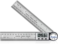 Preciva digitális szögmérő 400mm rozsdamentes acél szögmérő 180° forgatható 1