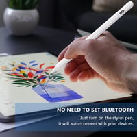 Samsung, Huawei és más Android tabletekhez kompatibilis fehér érintőceruza, tenyérfelismerés-gátlóval 8