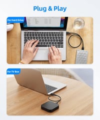 SUNGUY USB 3.0 Kábel, A Típusú csatlakozóval, 5Gbps Super Speed, HDD, DVD, Nyomtatóhoz és Laptopokhoz 4