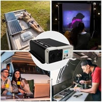 Energizer EPE1100 Tiszta Szinusz Inverter 1100W/2200W - 12V-230V Autós Áramátalakító, 2 USB Port, LCD Kijelző, Túlfeszültség Védelem 5