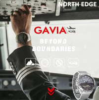 NORTH EDGE GAVIA Luxus Pilóta Óra - Magasságmérő, Iránytű, 200m Vízálló 5