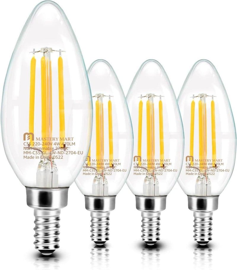 Edison E14 Dimmelhető LED Gyertyaizzó 4,5W, Vintage 2700K Meleg Fény