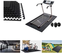 Lulupila 20 db-os Fekete Puzzle Fitnesz Védőszőnyeg - Edzőgépekhez, Jógához, Medencéhez 6