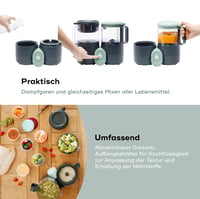 Babymoov Nutribaby One 4 az 1-ben Bébiétel Készítő - 2L Kapacitás, Kíméletes Párolás, Keverés, Melegítés és Kiolvasztás Funkcióval 4