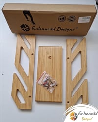 Enhanc3d Designs bambusz sícipő fali tartó modern design 2 db-hoz 11