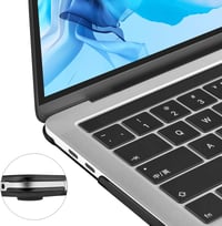 MacBook Pro 16" (2019-2020) TECOOL Ultravékony Védőtok + Billentyűzetvédő, Kristályfekete 6
